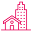 Residential and commercial icon