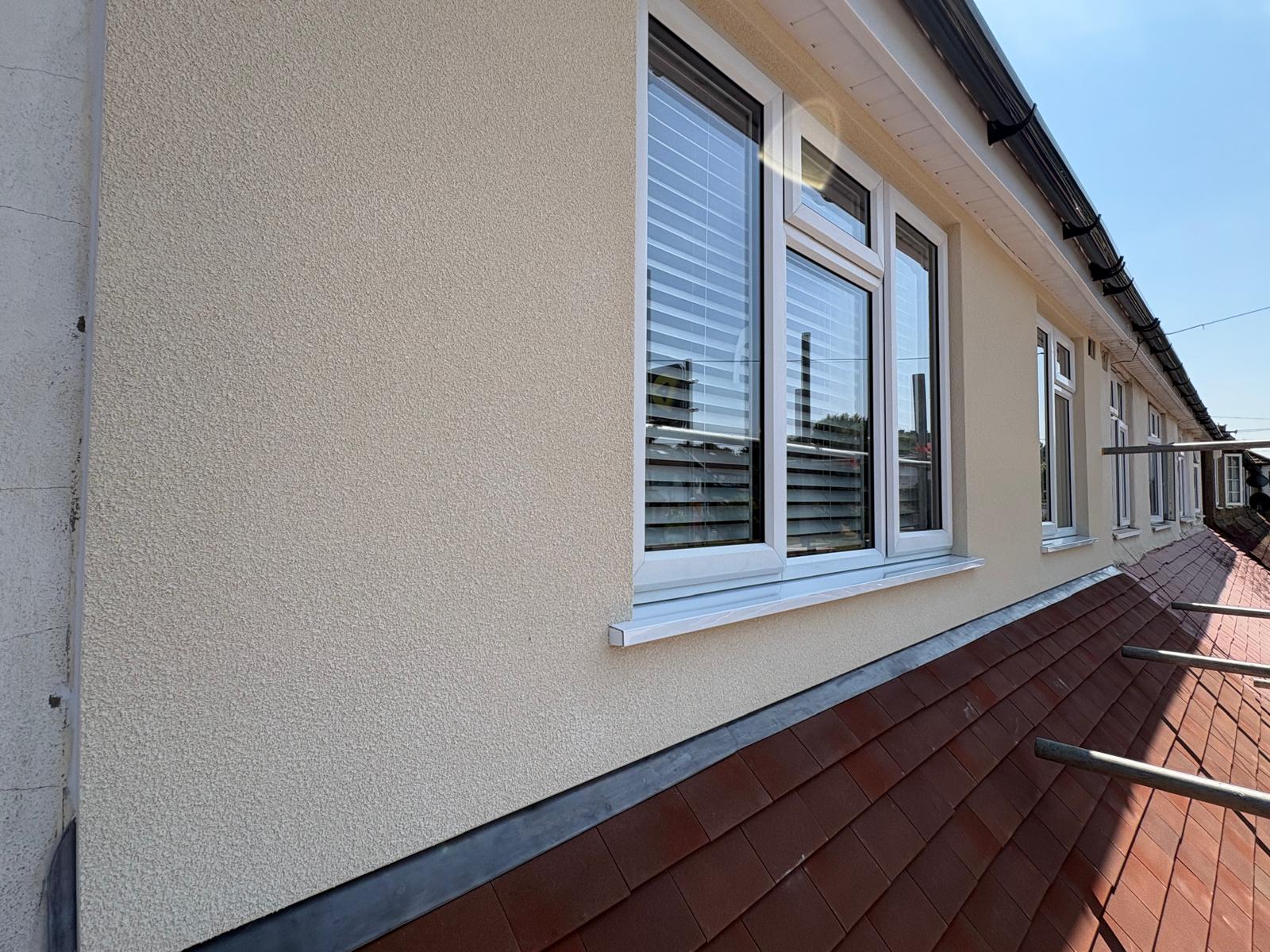 Silicone textured render exterior